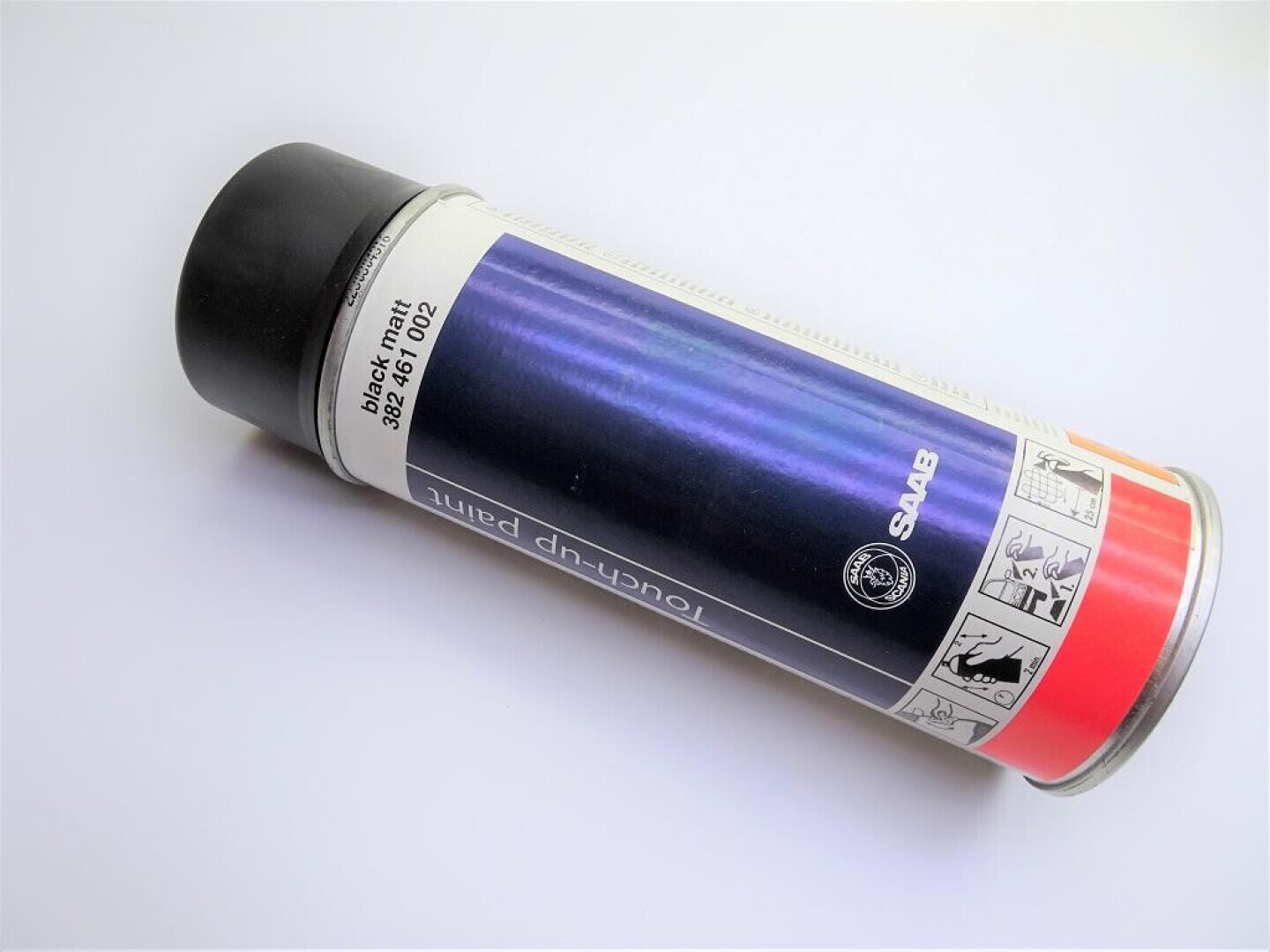 Spuitbus zwart mat 400 gram